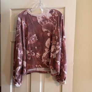 Women's Mauve Tie-Dye Sweatshirt
